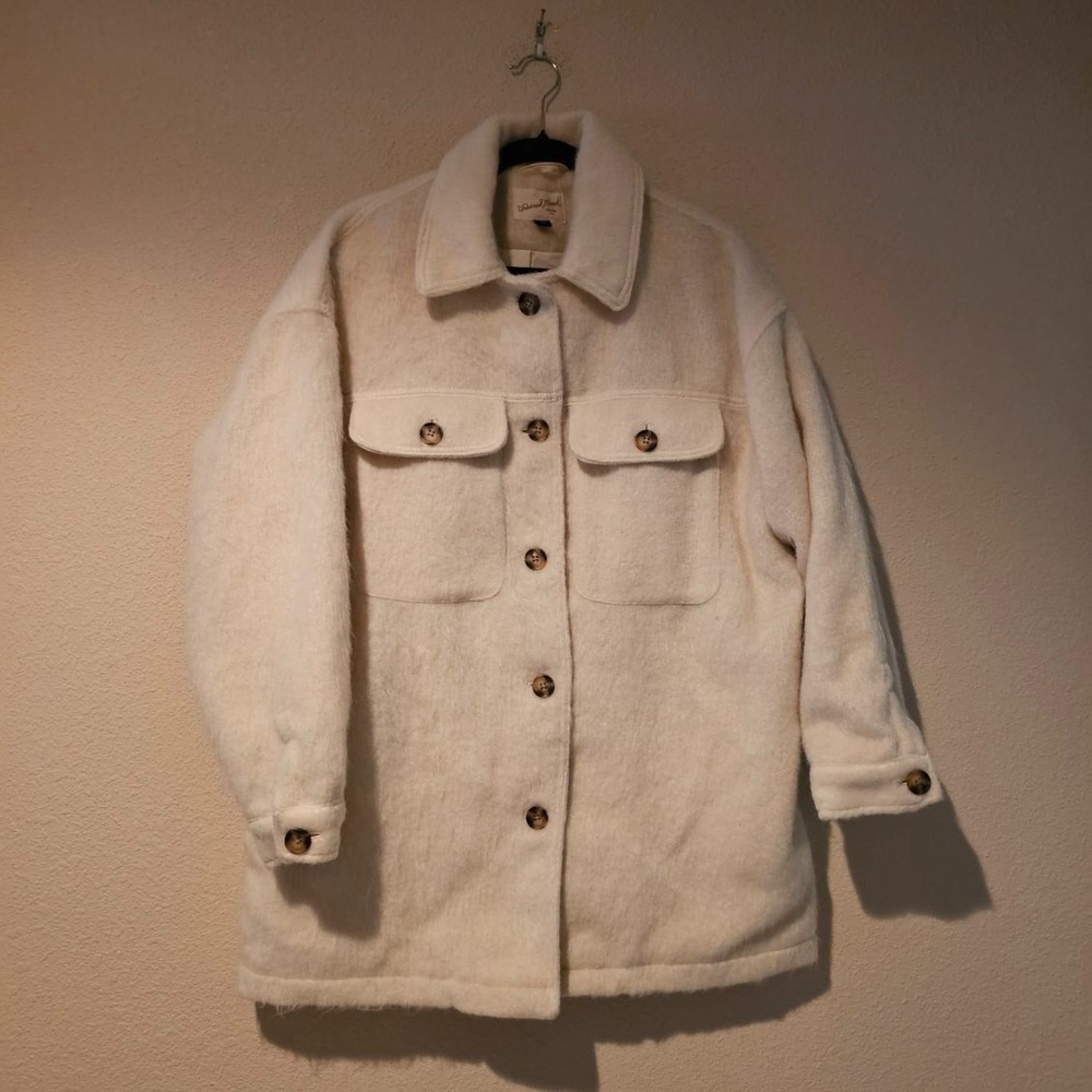 Universal Thread Womens Size Large Lined Wool Blend Jacket Shacket Fall Winter - Picture 7 of 8